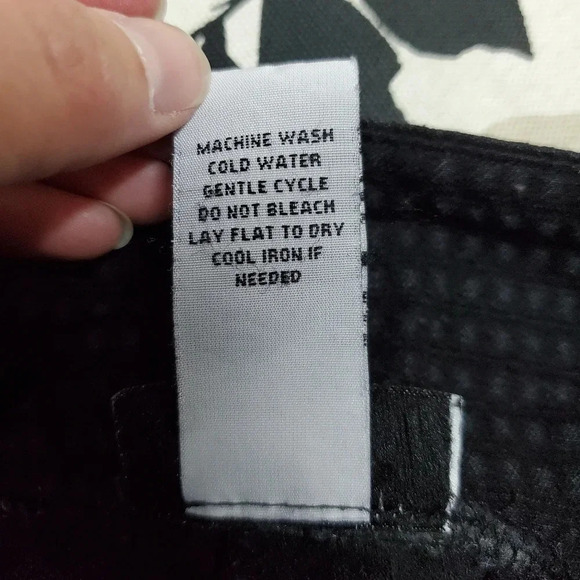 JOE BENBASSET | Waffle Print Bootcut Slacks in Black sz 3 (flaw) - Picture 6 of 6